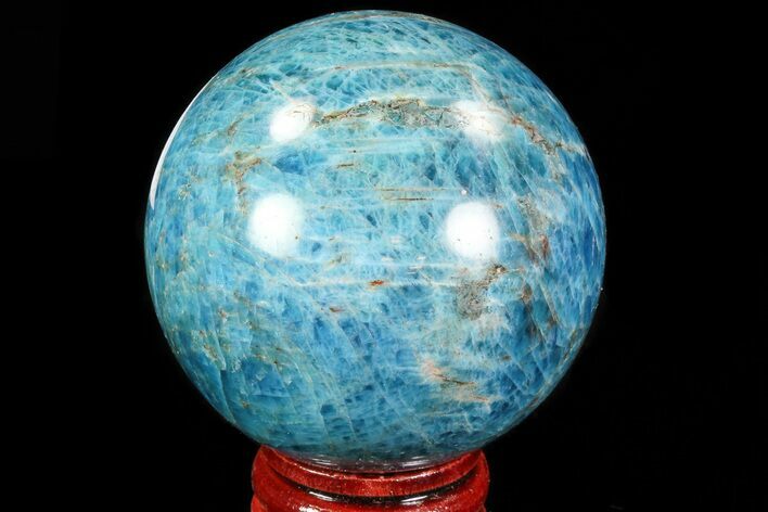 Bright Blue Apatite Sphere - Madagascar #83087